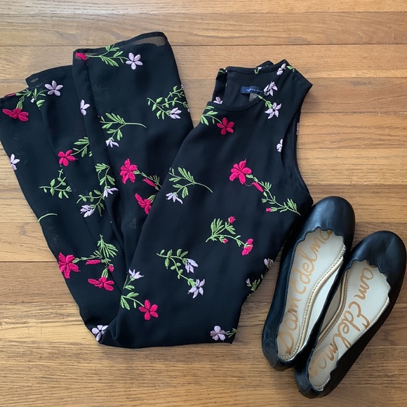 🎉HP Tommy Hilfiger sleeveless black floral swing dress. Size 6. - Picture 3 of 7